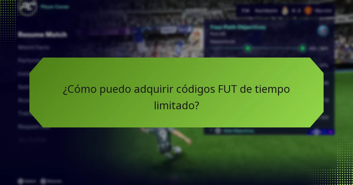 ¿Qué artículos exclusivos puedo obtener con códigos FUT de tiempo limitado?
