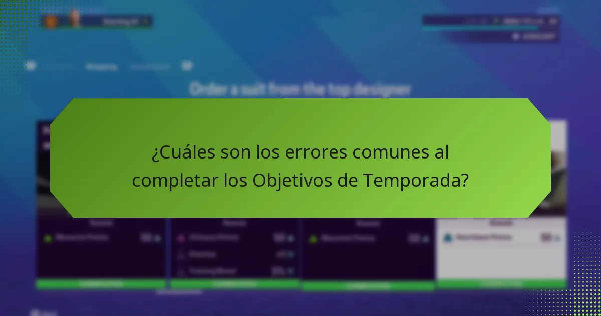 ¿Cómo se comparan los Objetivos de Temporada con otras características del juego?