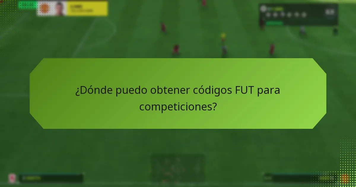 ¿Cuáles son los requisitos para ingresar a las competiciones de códigos FUT?
